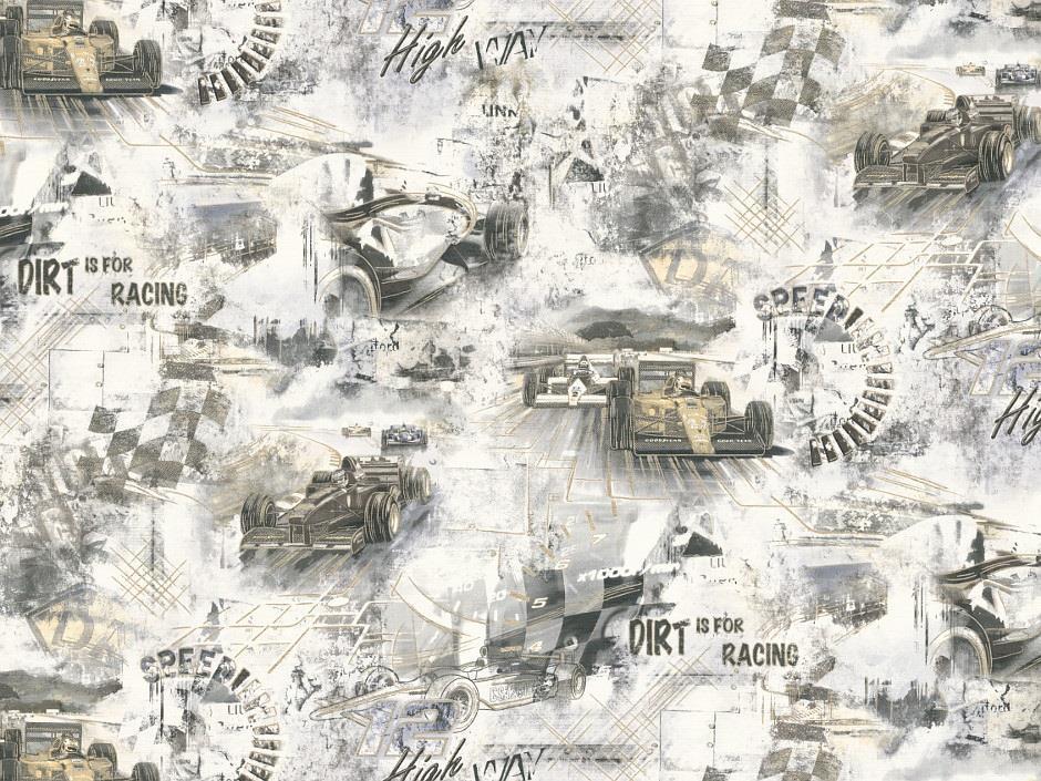 Обои виниловые горячего тиснения Слов'янські шпалери 328-10 Ралли под шелк на флизелиновой основе 1,06х10 м (4824033223115)