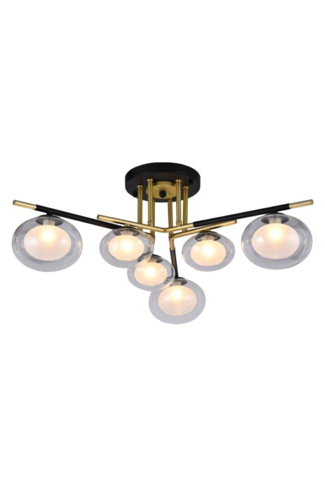 Люстра Blitz 5264 74x21 см Чорно-золотистий (5264-46)