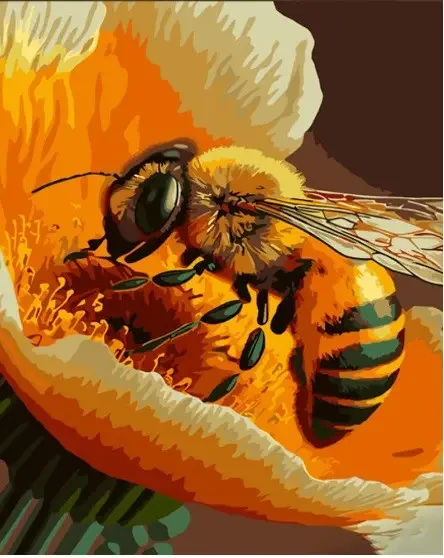 Картина по номерам Strateg Любительница меда 30x40 см (SS6778)