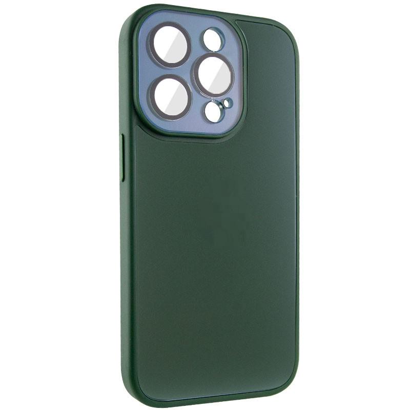 Протиударний Чохол TPU+Glass Sapphire Midnight для Apple iPhone 14 Pro (6.1") Зелений / Forest green - фото 2