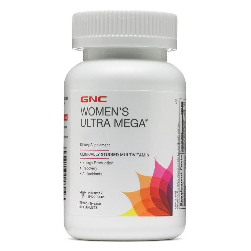 Витаминно-минеральный комплекс для женщин GNC Women's Multivitamin Ultra Mega 90 caplets