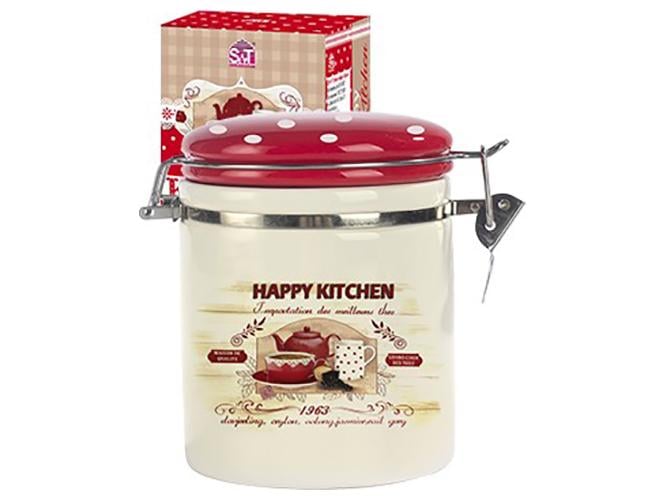Емкость для сыпучих продуктов Happy Kitchen 9,5х9,5х10 см 500 мл (MSN-630-11)