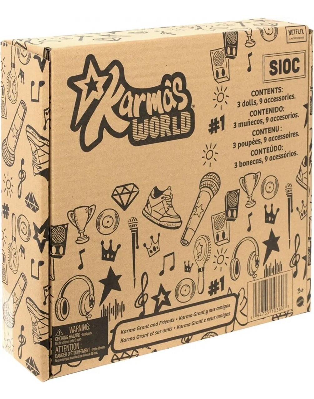 Ляльки Karma's World Karma Grant and Friends 3-Pack Світ Карми Карма та друзі Mattel (2053166174) - фото 2