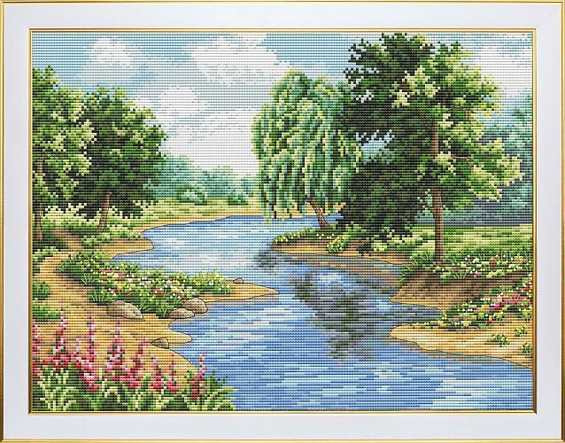 Набір для вишивання муліне ДМС Тепло літнього дня 32x23 см (М-0279)