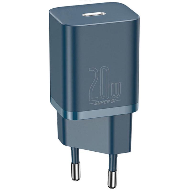 Зарядний пристрій мережевий BASEUS Super Si Quick Charger 1C 20 W Синій (CCSUP-B)