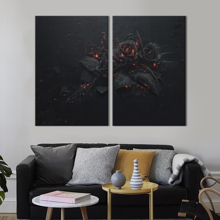 Картина на холсте Мистическая роза 165x122 см (1011-2)