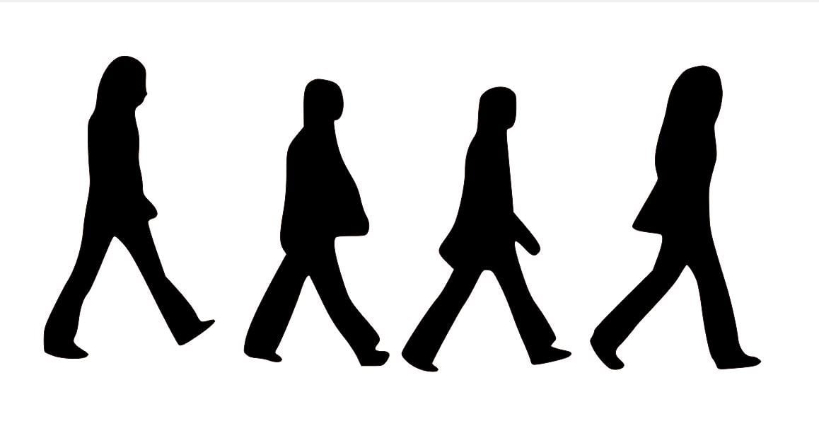 Панно на стену из металла Битлз 50x25 размер 1 элемента (9581514)