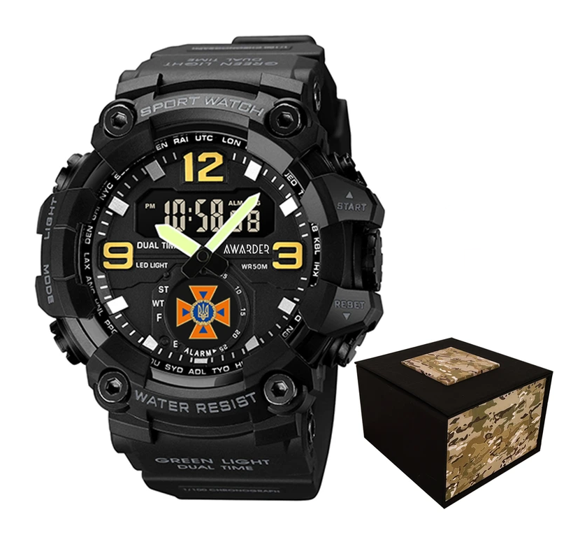Наручний годинник Awarder 003 ДСНС Black (2709)