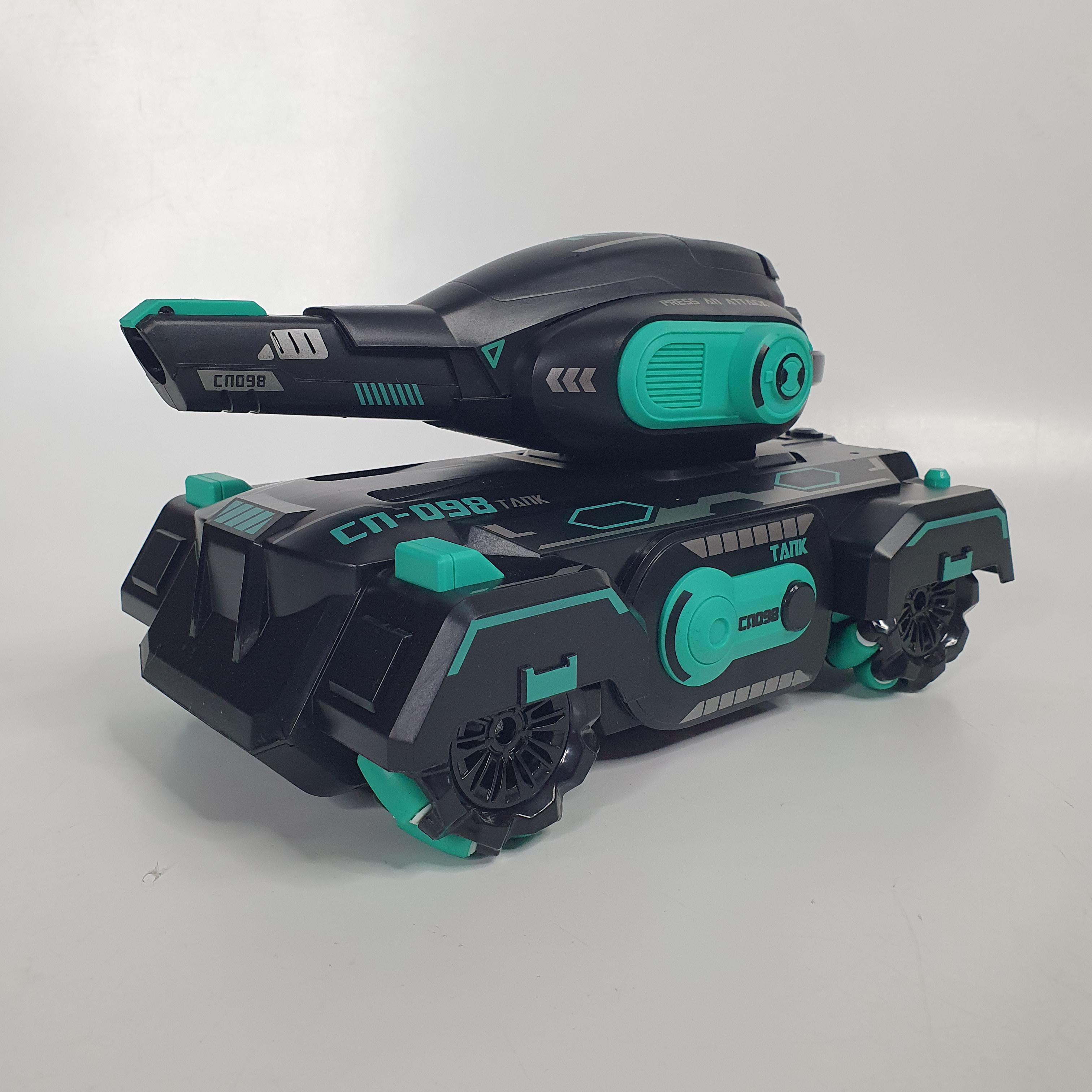 Игрушка танк с пультом управления стреляющий орбизами (TWP-89-Green)