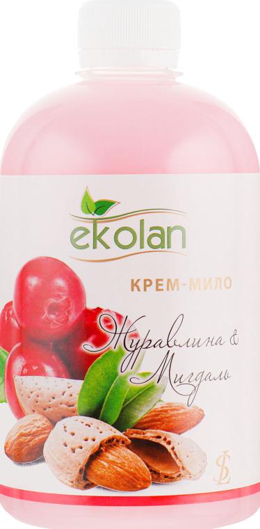Крем-мыло жидкое Ekolan Клюква & Миндаль запаска 500 г (18091)