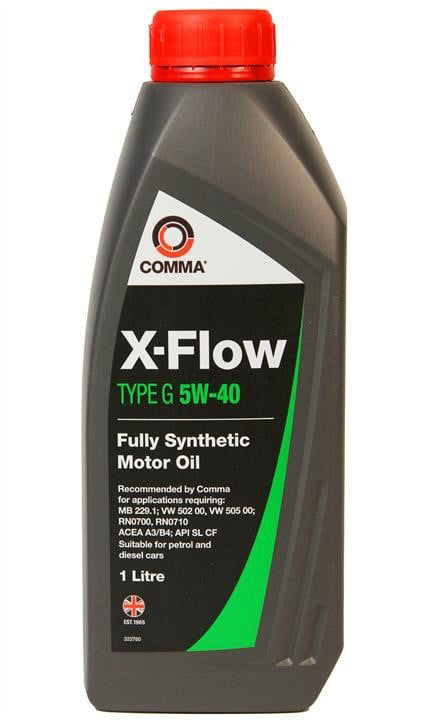 Моторное масло COMMA X-Flow G A3/B4 SN/CF 5W-40 1 л (XFG1L)