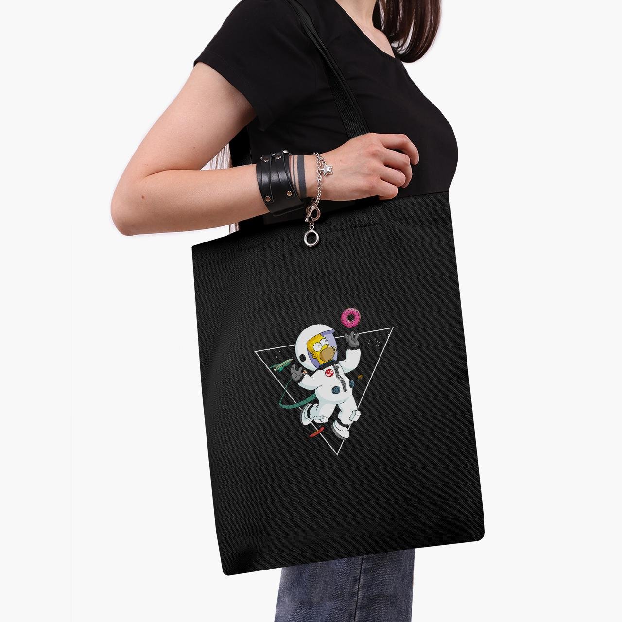 Эко сумка шоппер на молнии Гомер Симпсон в космосе 41x35 см (9227-2044-BKZ) Эко сумка шоппер на молнии Гомер Симпсон в космосе 41x35 см (9227-2044-BKZ)