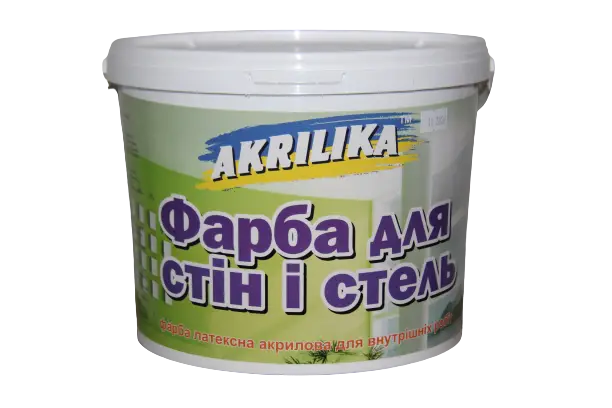 Фарба водоемульсійна Akrilika для внутрішніх робіт 7 кг Білий матовий - фото 1