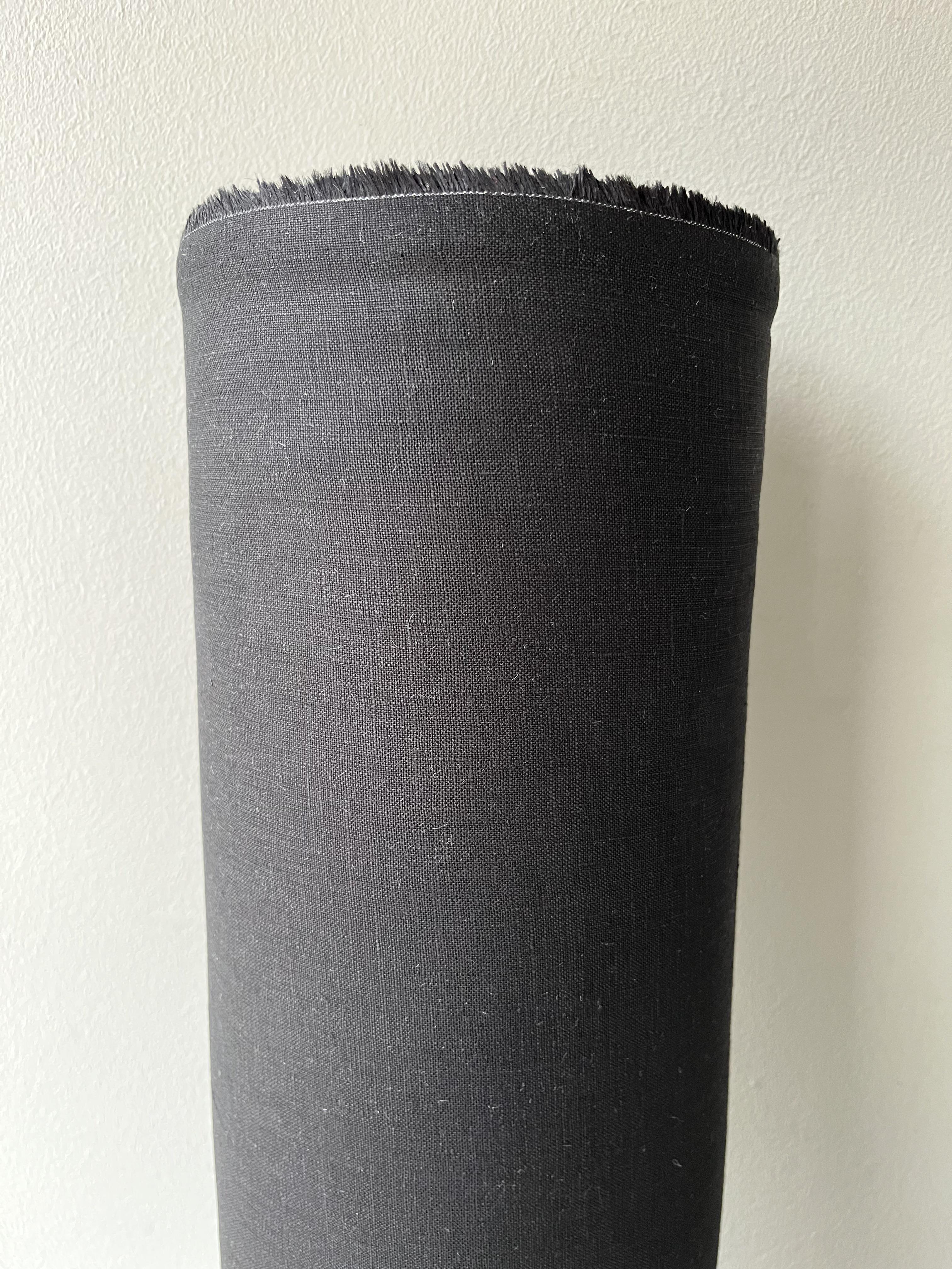 Ткань костюмная смягченная Linen Plus 100% лен 148 см 147 Черный - фото 4 Ткань костюмная смягченная Linen Plus 100% лен 148 см 147 Черный - фото 4