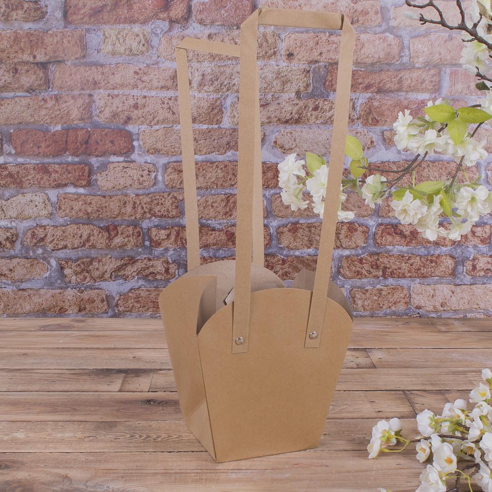 Пакет под цветы трапеция большой Крафт (2912-1)