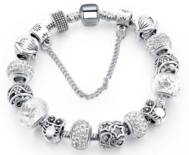 Женский браслет Primo Owl в стиле Pandora White (878877979)