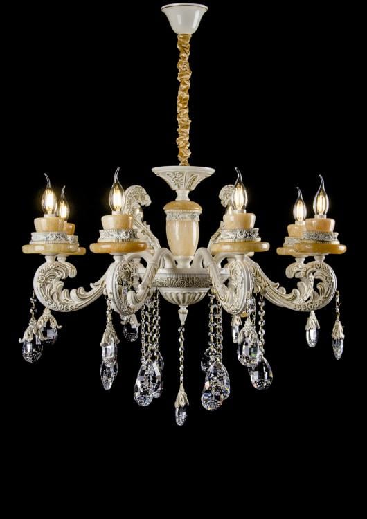 Люстра свеча Ray L77517M/8 LGWT (IR007109)