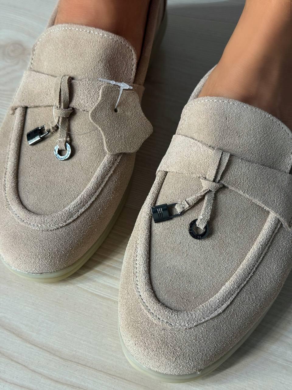 Туфли женские Hengji 336-5 замшевые лоферы с фурнитурой р. 40 25,5 см Бежевый - фото 8 Туфли женские Hengji 336-5 замшевые лоферы с фурнитурой р. 40 25,5 см Бежевый - фото 8