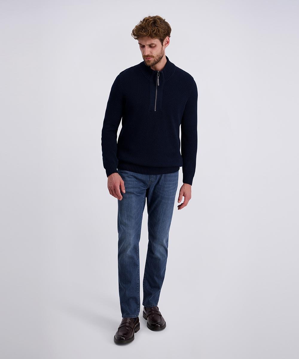 Кофта на напівблискавці чоловіча L Темно-синій (C5 51502.5114.6325-L) - фото 3 Кофта на напівблискавці чоловіча L Темно-синій (C5 51502.5114.6325-L) - фото 3