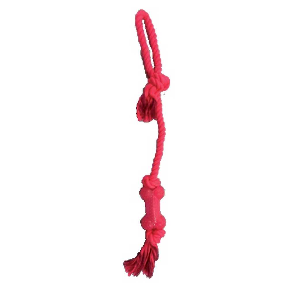 Игрушка для собак Croci Juice канат с ручкой и косточки 50 см (C6198684)