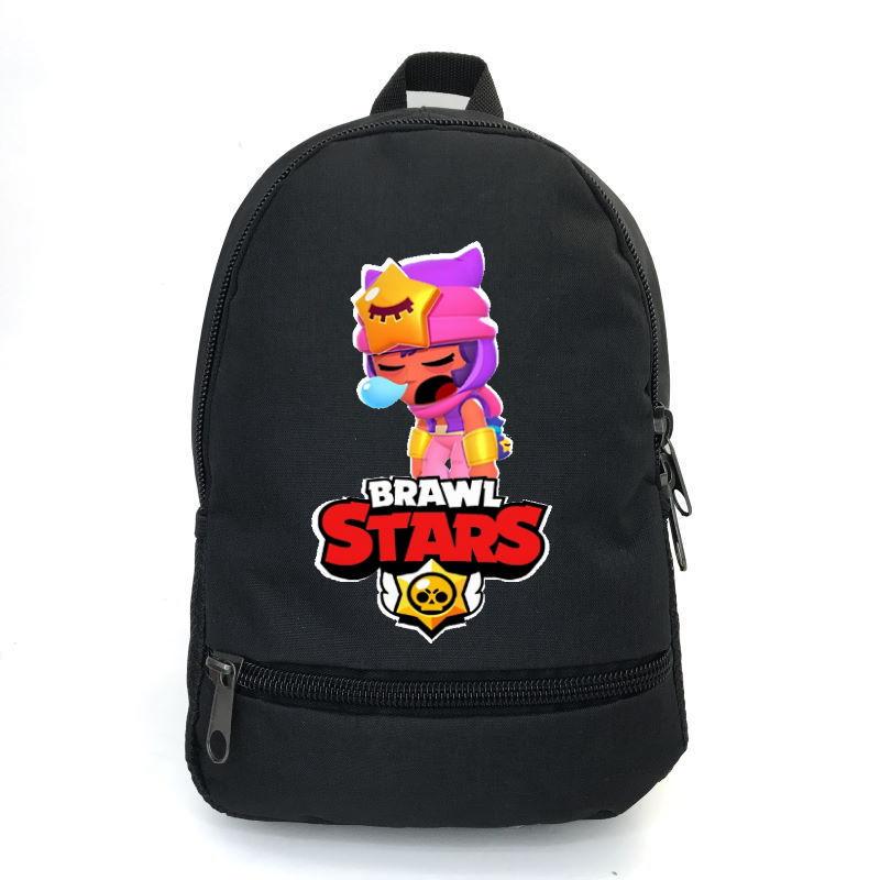 Школьный рюкзак BIG School Bag BS-037 с принтом Бравл Старс Сэнди 43х30х17 см 22 л Черный (2314375351)