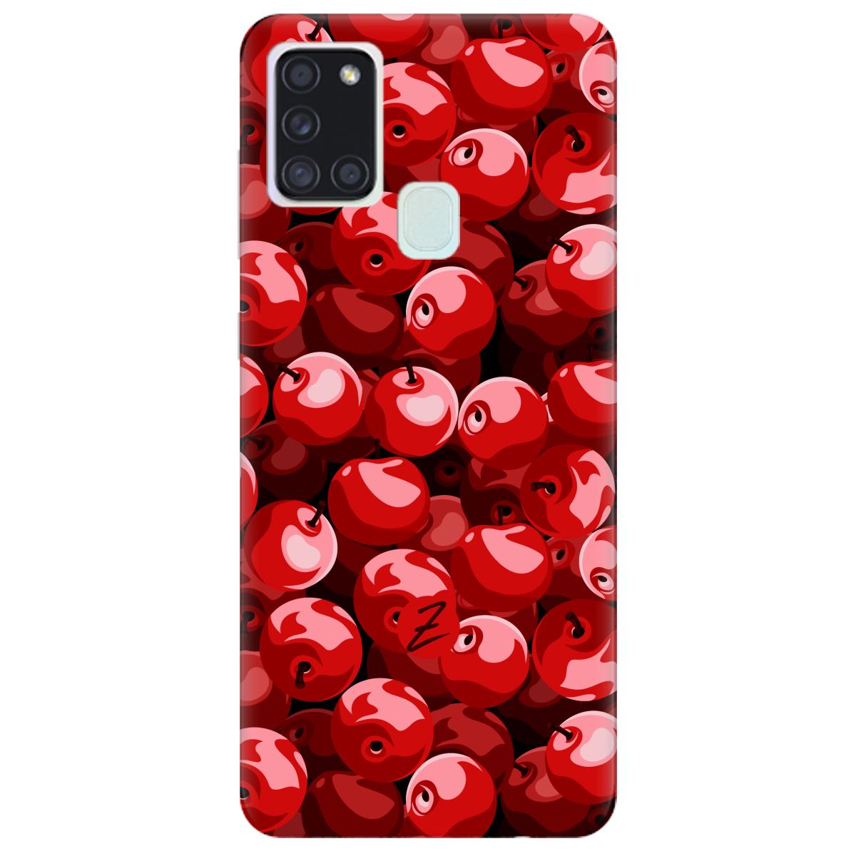 Силиконовый чехол Zorrov для Samsung Galaxy A21s - Cherry (14100040165087725)