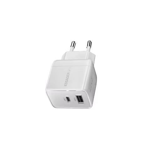 Зарядное устройство Essager 33W GaN PD USB-C и USB-A White (0325)