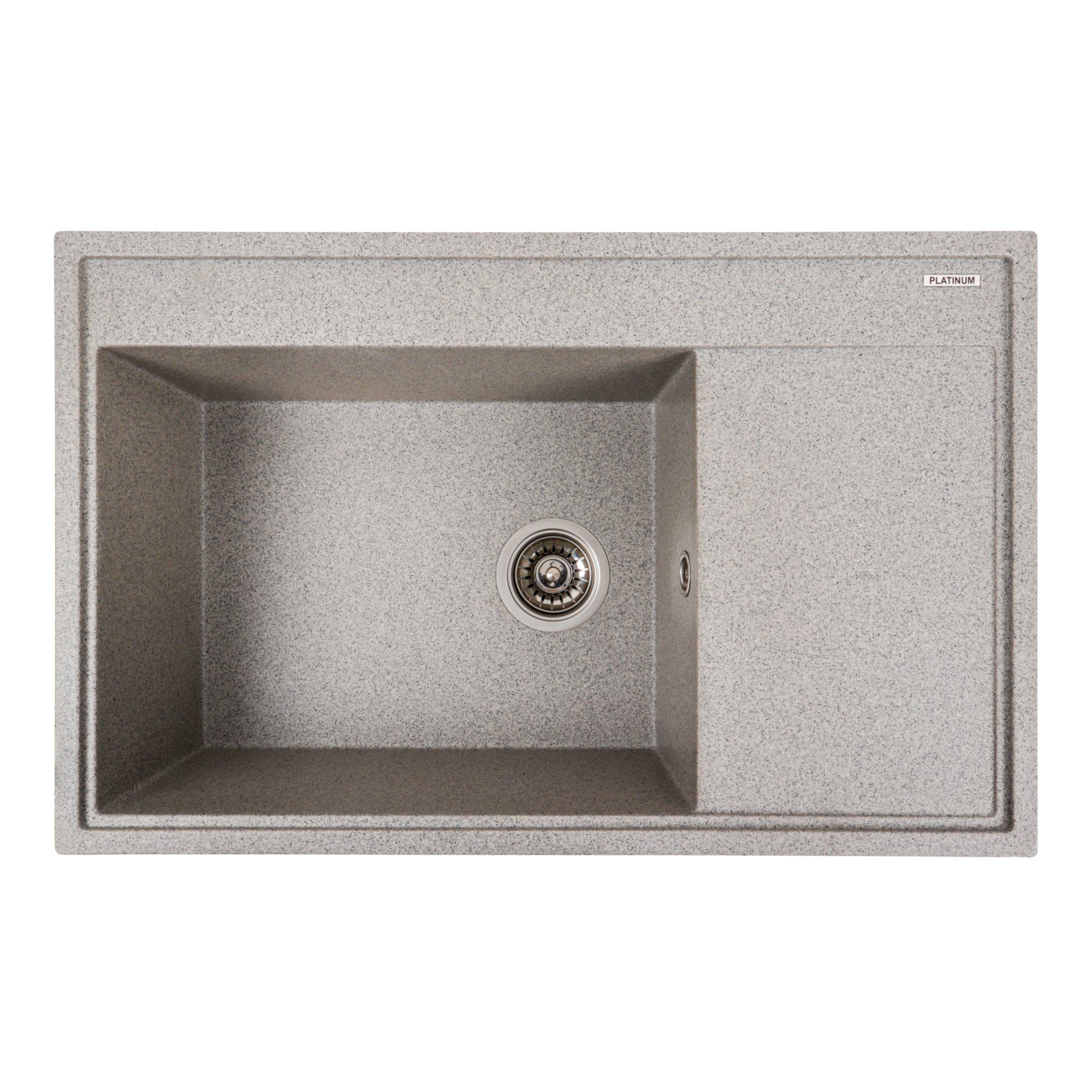 Мойка для кухни Platinum 7950 AZURIT гранитная Серый матовый (000040289)