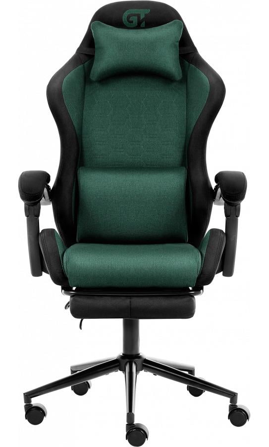 Кресло геймерское GT Racer X-2338 Fabric Green/Black Кресло геймерское GT Racer X-2338 Fabric Green/Black