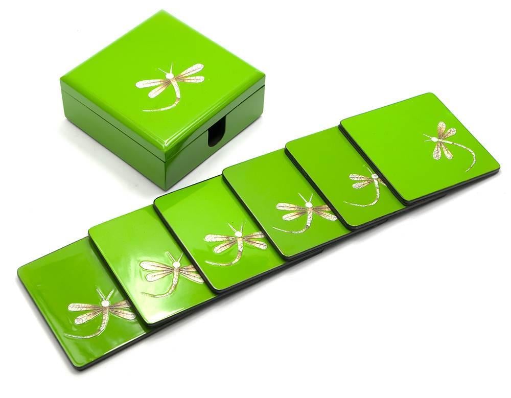 Шкатулка с подстаканниками6 шт. 11х11х4,5 см (25512)