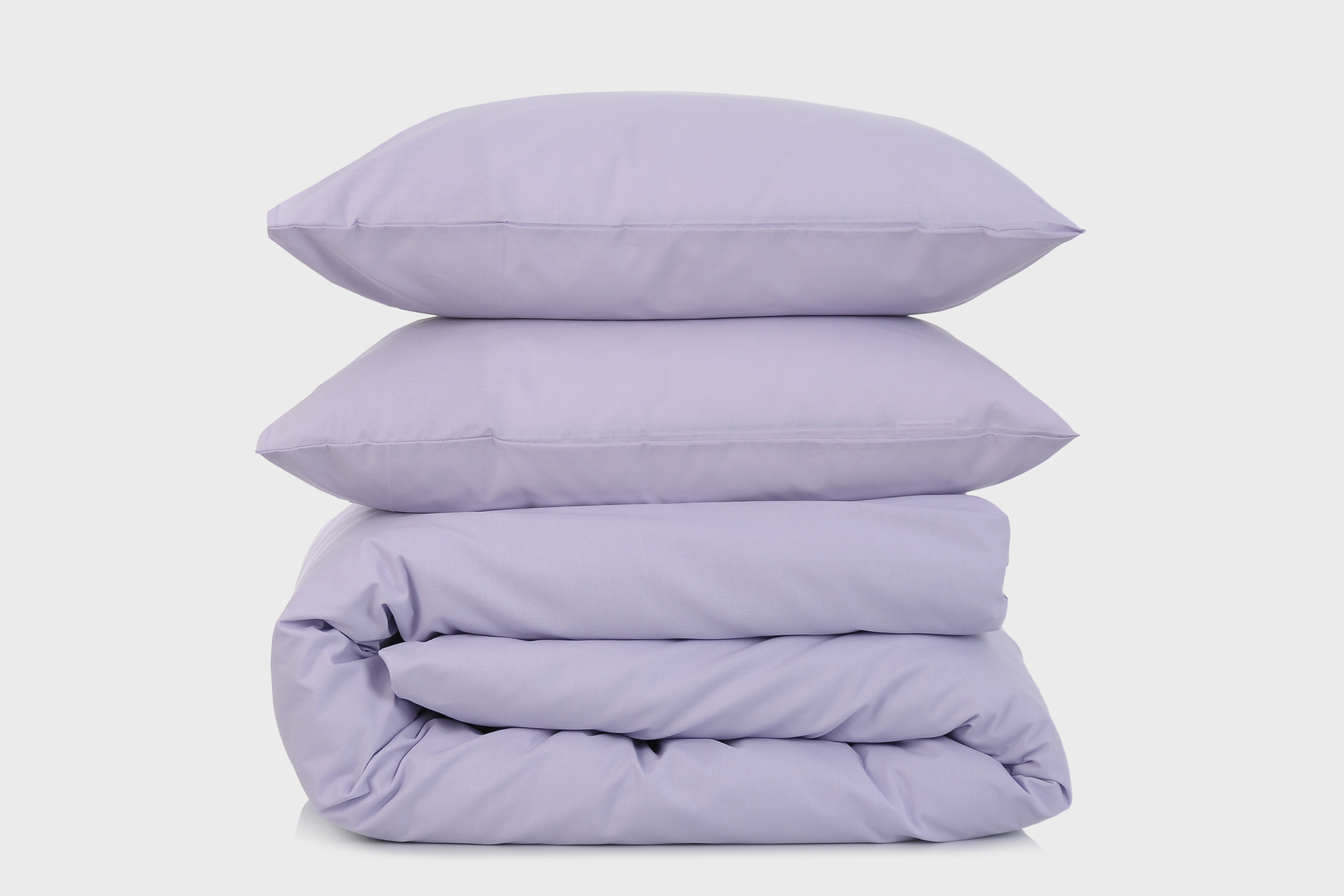 Комплект постельного белья евро Amore Glux-1055 бязь Лавандовый (KPB-Ae-Glux-1055(50x70)