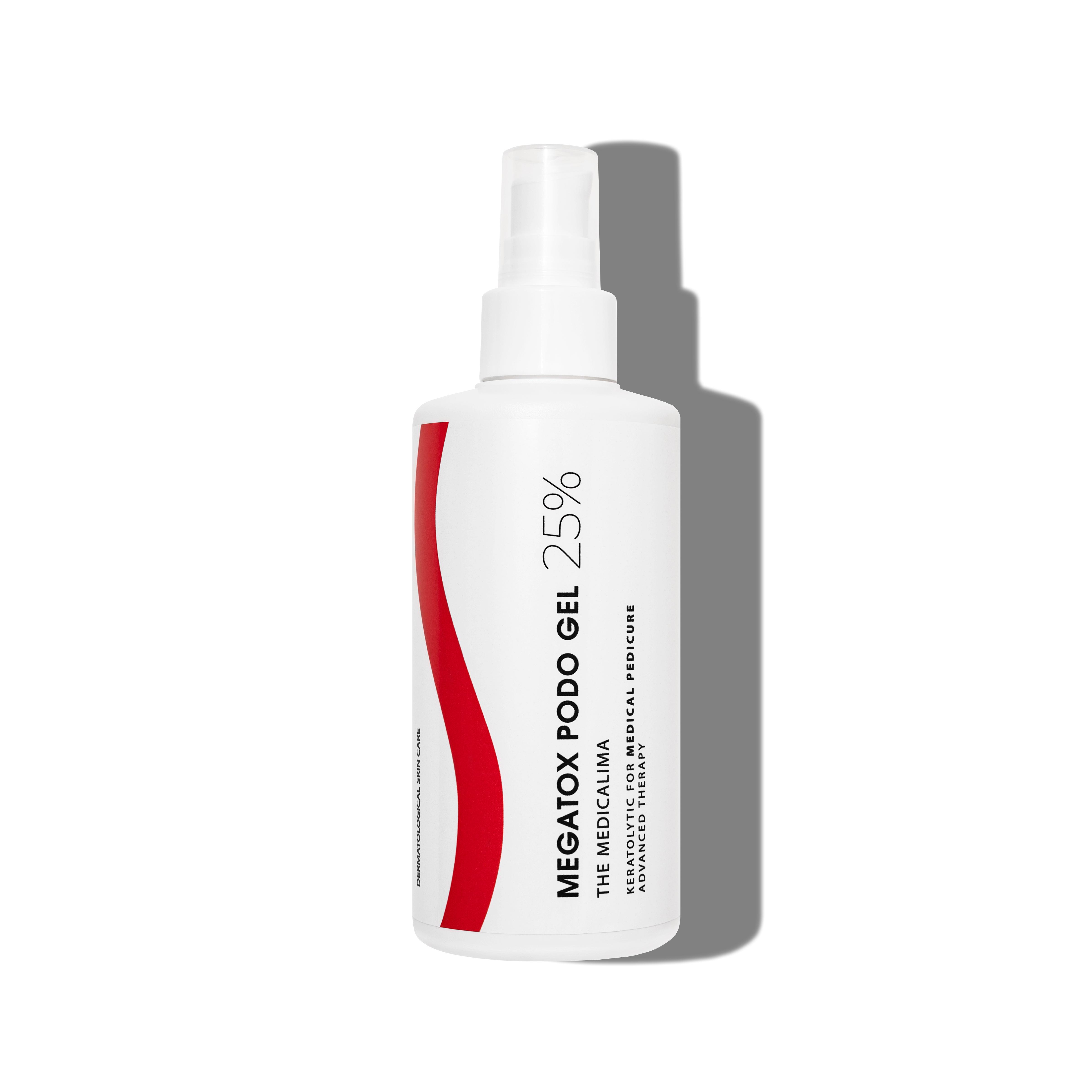 Кератолитик для педикюра гелевый Megatox Podo Gel с 25% мочевины 210 мл