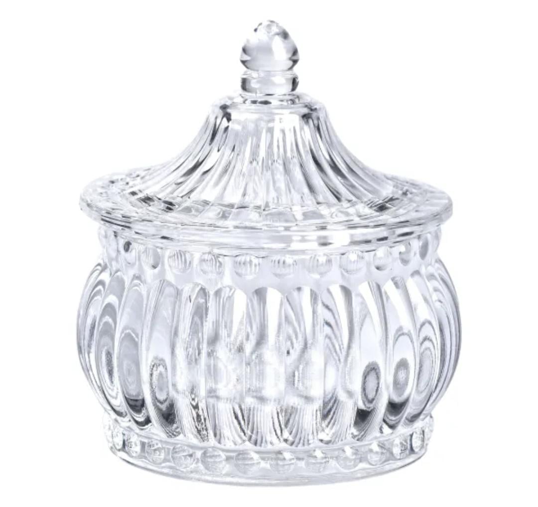 Цукорниця Yiwu Glass Jay скляна 10,5х8 см Прозорий (HP-YH-2)