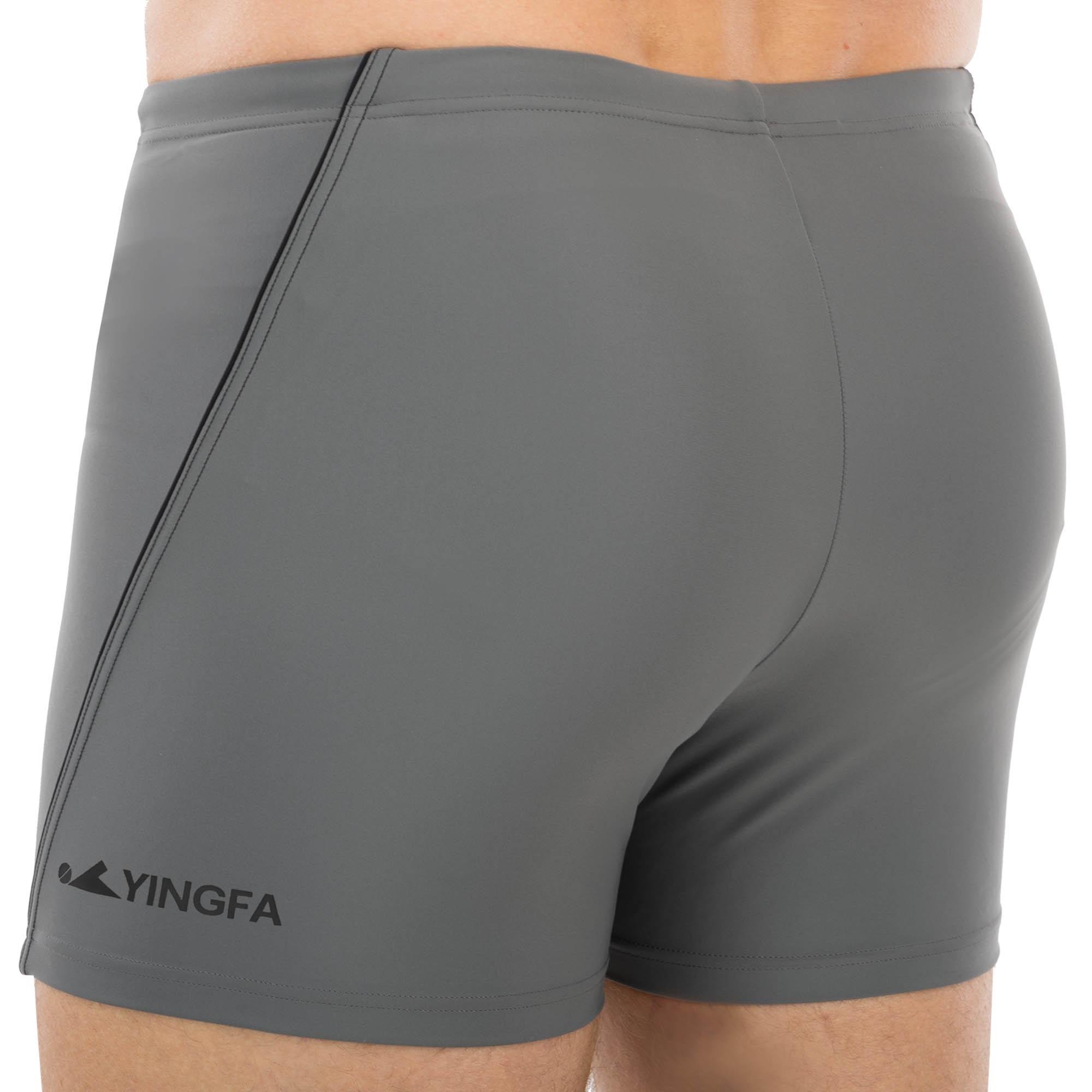 Плавки боксеры мужские для плавания YINGFA 24T857 XL Оливковый (24T857_Оливковый_XL_(165-170с) - фото 5