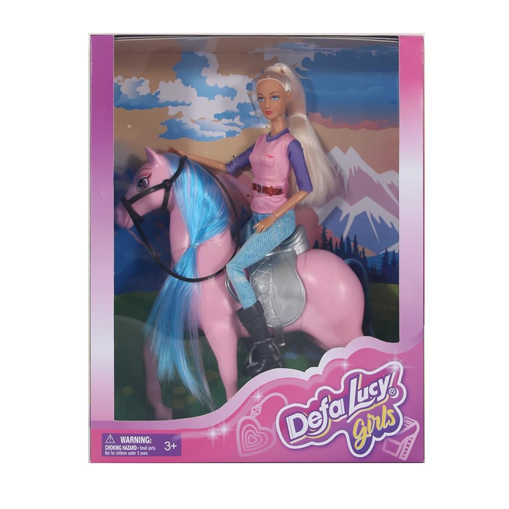 Лялька Defa шарнірна з конячкою 26 см (8828)