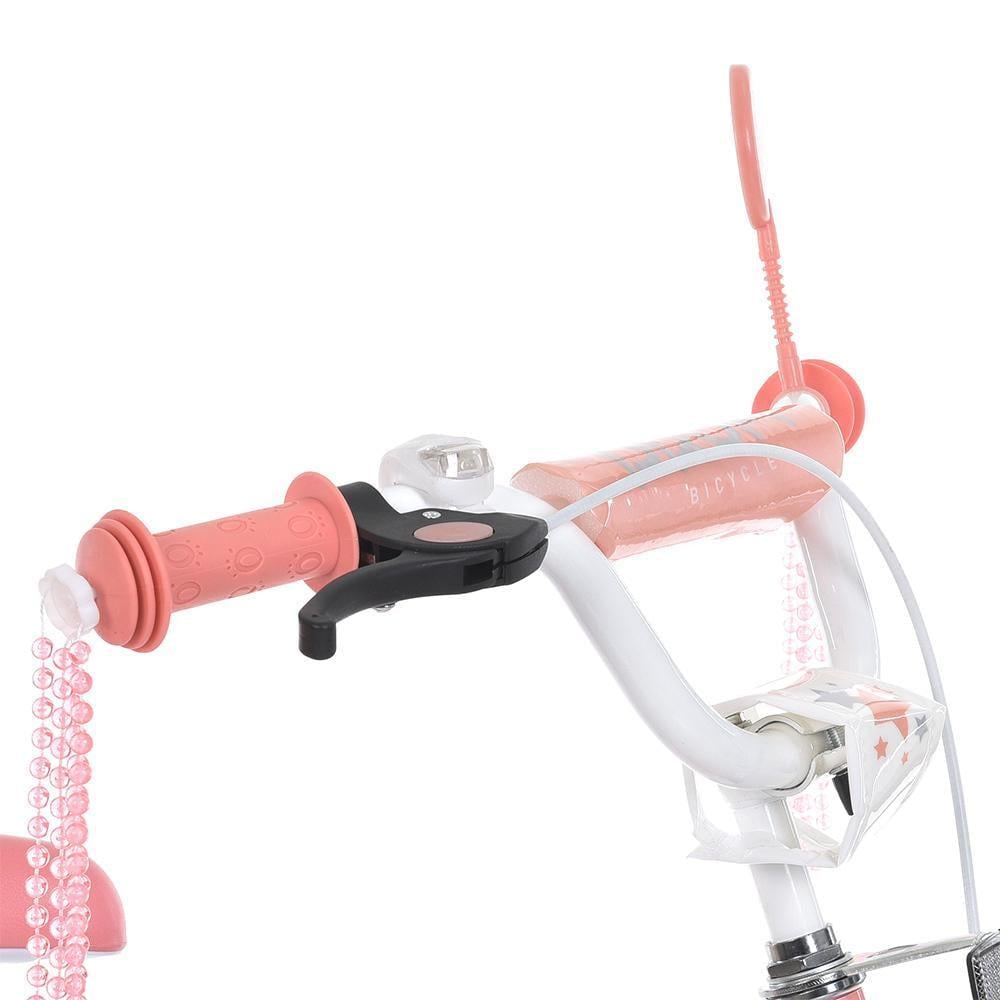 Велосипед для дівчинки PROF1 Star 16" з багажником Рожевий - фото 3 Велосипед для дівчинки PROF1 Star 16" з багажником Рожевий - фото 3