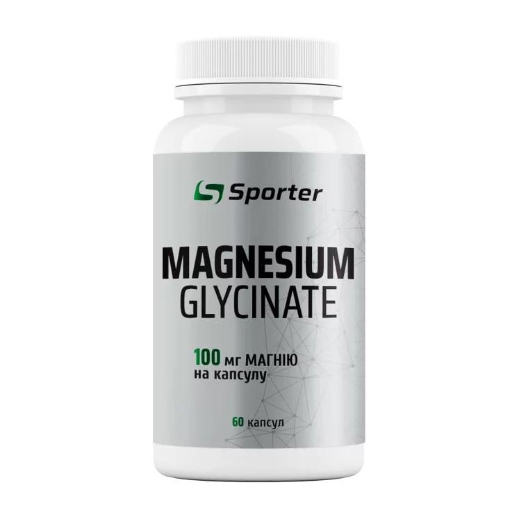 Магний глицинат Sporter Magnesium Glycinate 100 mg 60 капс.