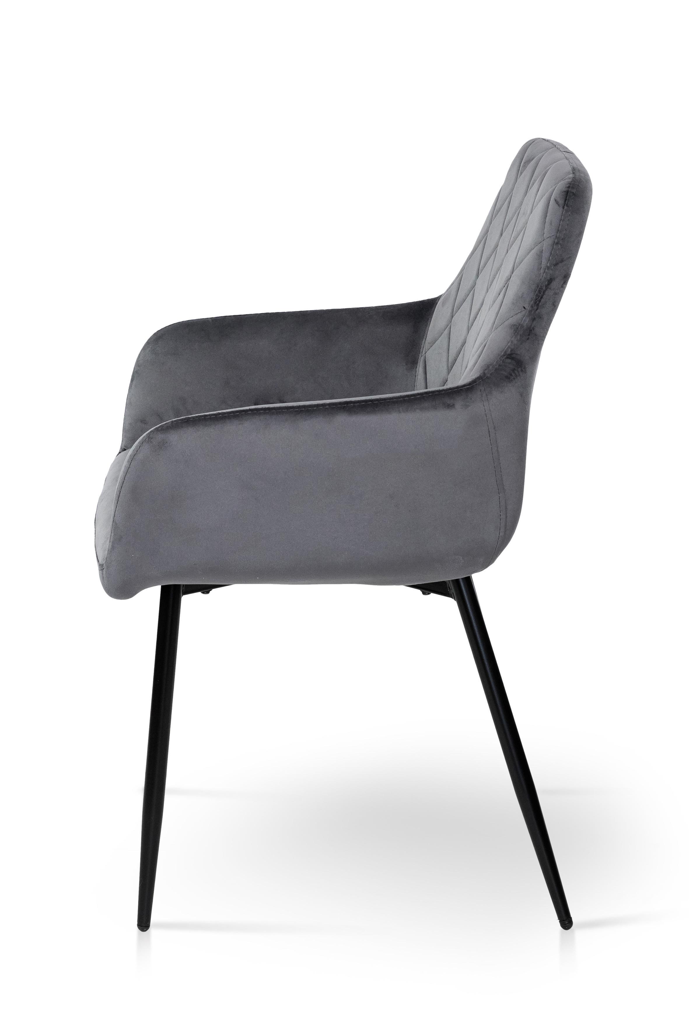 Стілець для кухні та вітальні ГРЕЙС Томас 530х890х570 мм Чорний/Сірий (GAА0057182) - фото 3 Стілець для кухні та вітальні ГРЕЙС Томас 530х890х570 мм Чорний/Сірий (GAА0057182) - фото 3