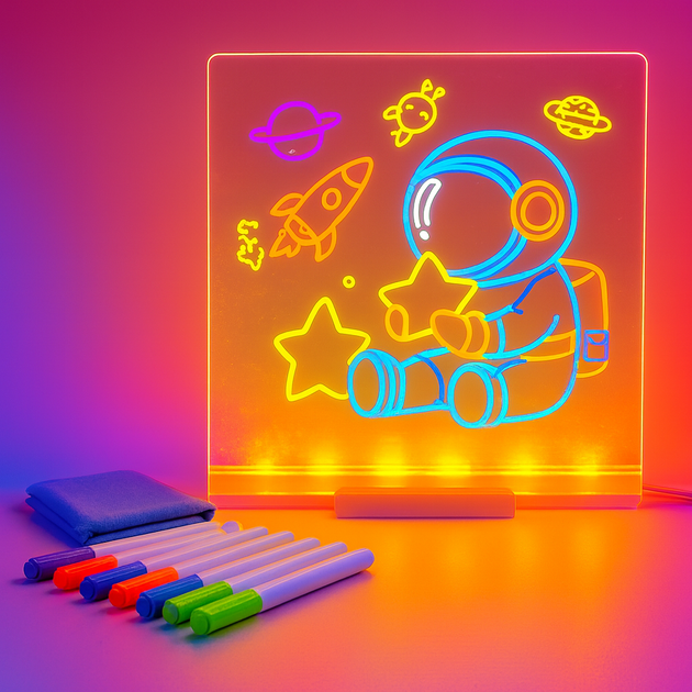 Ночник светодиодный в виде доски для рисования 30x20 см (DT-468)