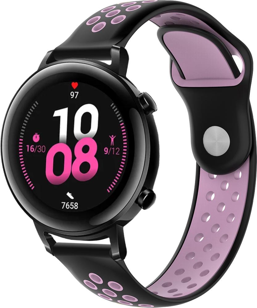 Ремешок Sport для Huawei Watch GT 2 42 мм Pink Black (23033-49)