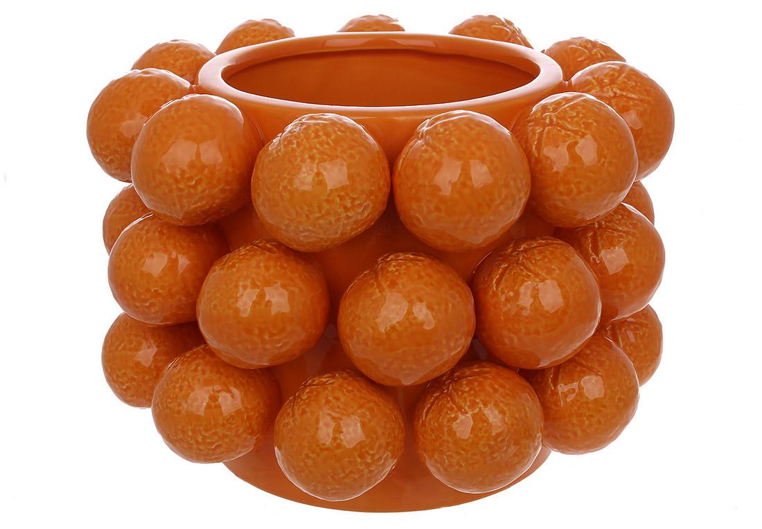 Ваза фарфоровая Мандарин D21х14 см Оранжевый (457-333)