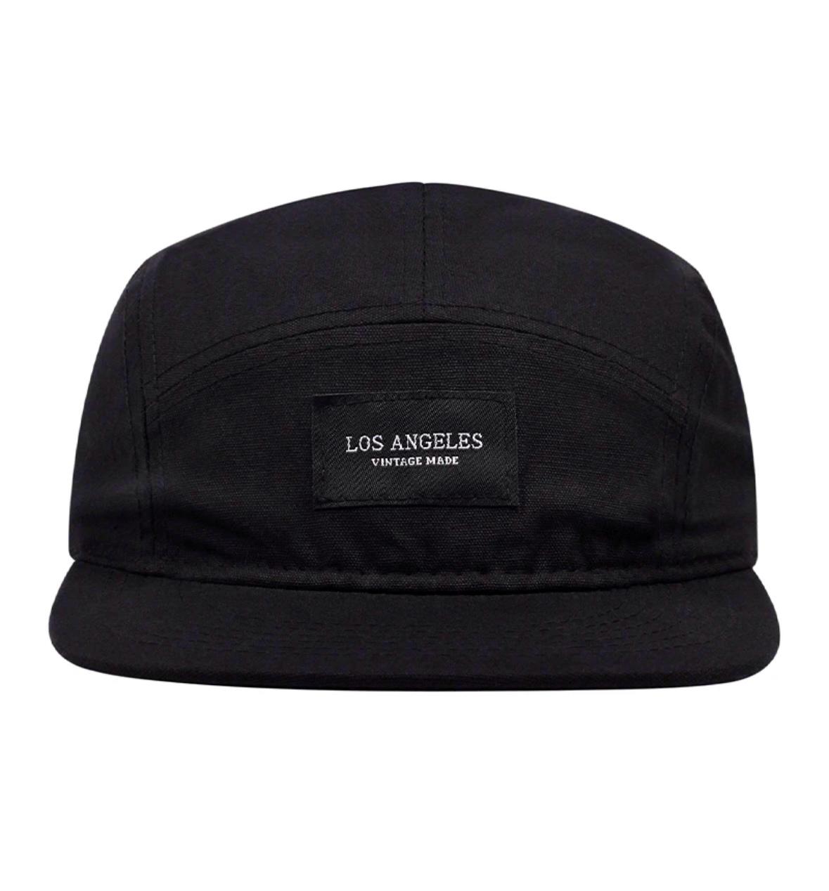 Кепка снепбек Wuke пятиклинка логотип LA Лос-Анджелес с прямым козырьком унисекс one size Черный - фото 2