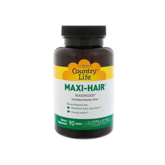 Комплекс для кожи, волос и ногтей Country Life Maxi-Hair 90 Tabs