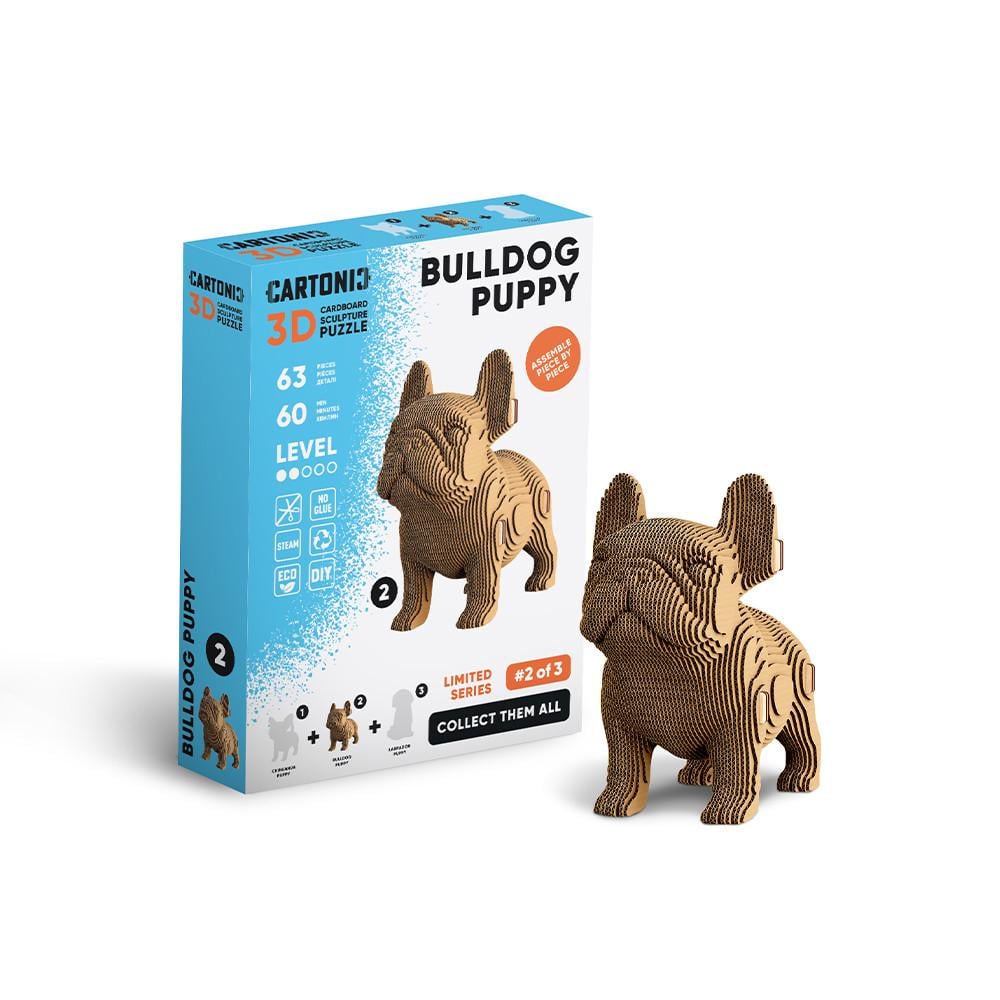 Пазл-конструктор 3D картонный Cartonic 3D Puzzle BULLDOG PUPPY Французский бульдог (33394559)