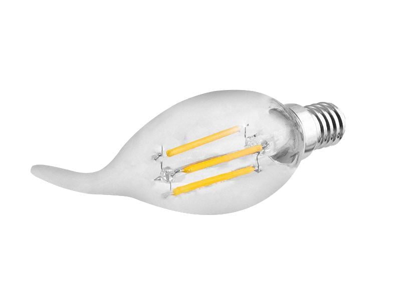 Светодиодная лампа Lemanso LM3076 свеча прозрачная 5W С35Т E14 COB 500 Lm 4500K 220V (22811055)