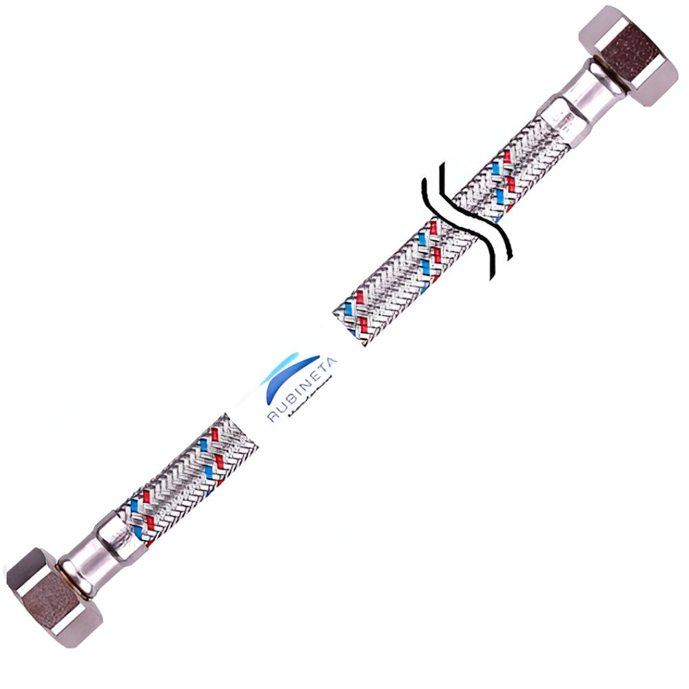 Шланг водопроводный Rubineta ВВ 1/2x1/2" 150 см (AKV-610150)