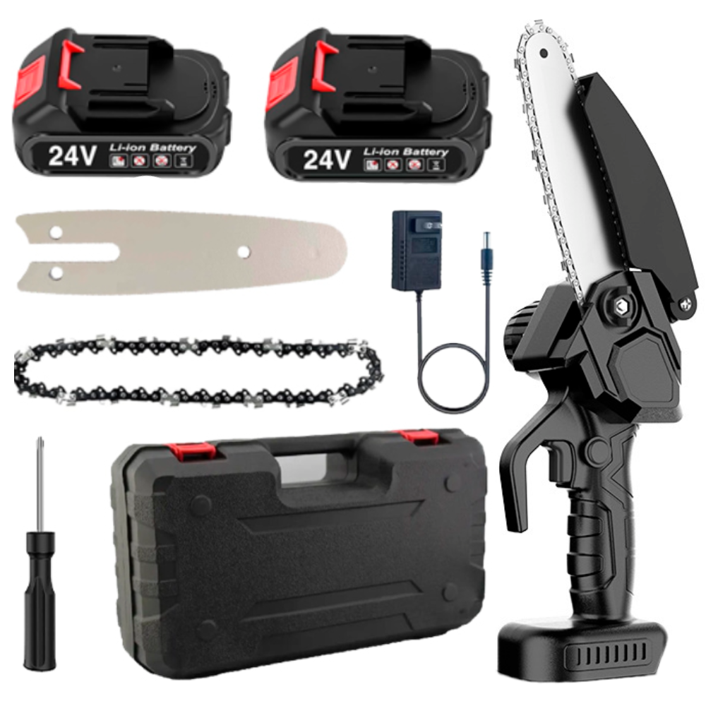 Пила мини аккумуляторная 6" 15 см из 2 АКБ в кейсе 24V с защитой двигателя (N-030)