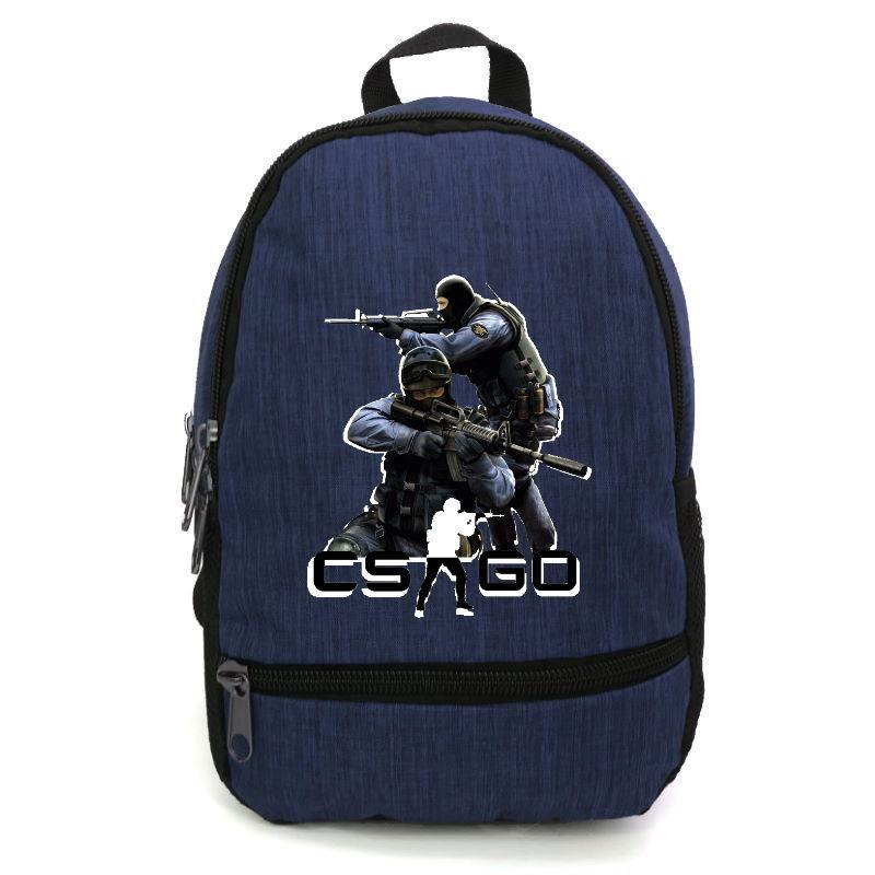 Школьный рюкзак с принтом Counter-Strike CSGO-008 12,5 л Синий (1441896099)
