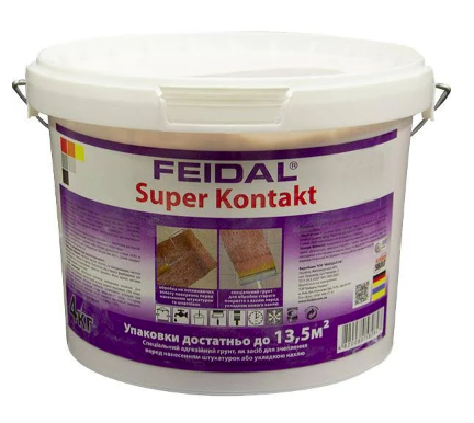 Грунт спеціальний адгезійний Feidal Super Kontakt 4 кг (2028273666)