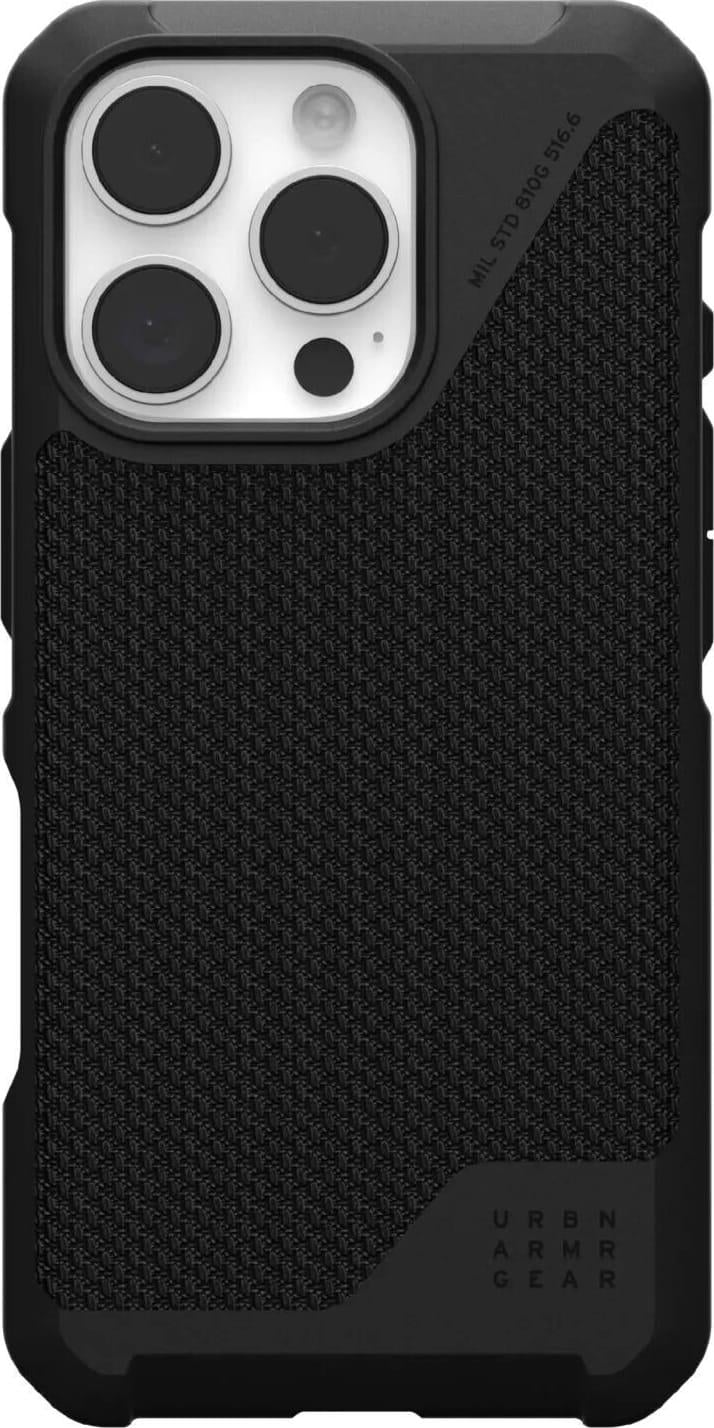 Чехол противоударный UAG Metropolis LT MagSafe для iPhone 16 Pro 6,3" Kevlar Black (114452113940)